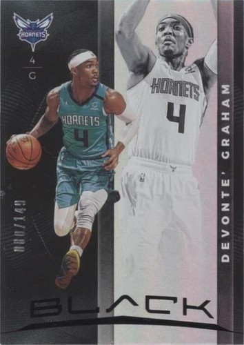 2019-20 Panini Black - Devonte' Graham #7