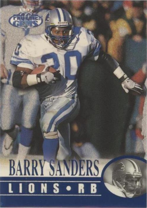 1997 Pro Line Gems Barry Sanders #35