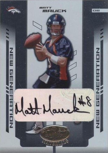 2004 Leaf Certified Materials Matt Mauck #187