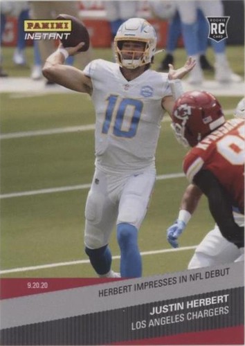 2020 Panini Instant NFL Justin Herbert #36