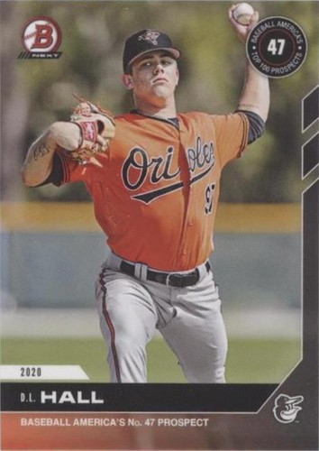 2020 Bowman Next Topps Now Baseball America's Top 100 Prospects - DL Hall #T27