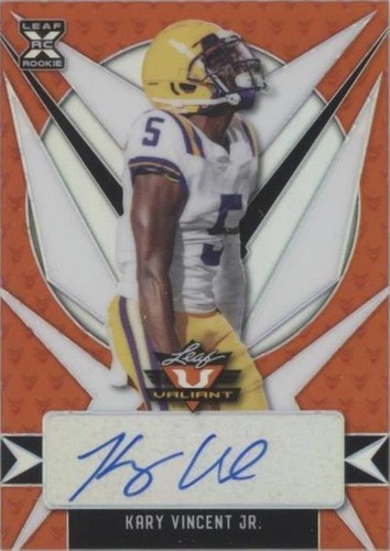2021 Leaf Valiant Kary Vincent Jr. #BA-KVJ
