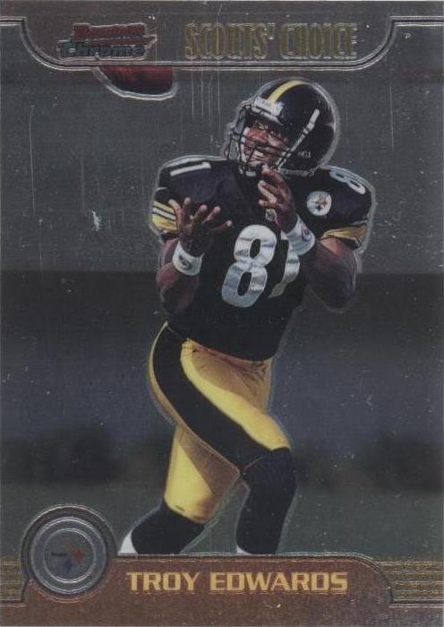1999 Bowman Chrome Troy Edwards #SC6