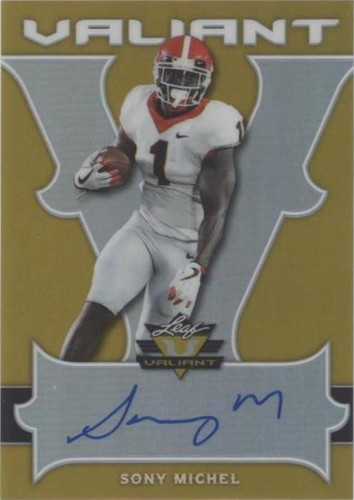 2018 Leaf Valiant Sony Michel #BA-SM1