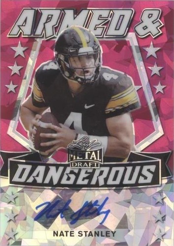 2020 Leaf Metal Draft Nate Stanley #AD-NS1