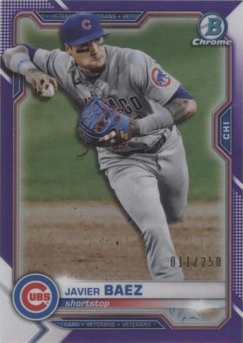 2021 Bowman Neon Green Border /399 Javier Baez #88 | eBay