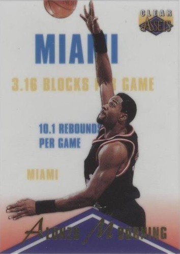 1996 Clear Assets - Alonzo Mourning #4