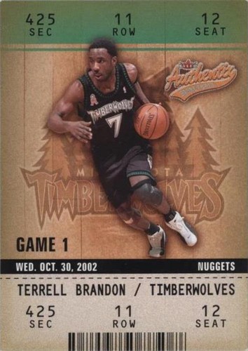 2002-03 Fleer Authentix - Terrell Brandon #11