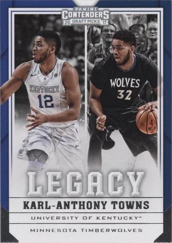 2017-18 Panini Contenders Draft Picks - Karl-Anthony Towns #19