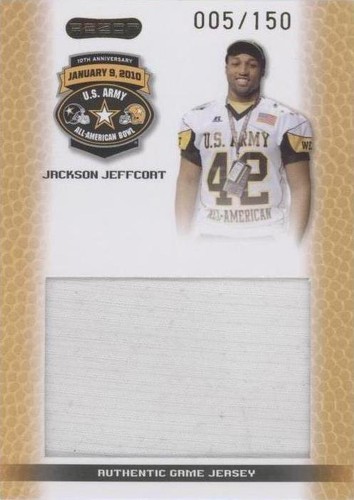 2010 Razor U.S. Army All-American Bowl Jackson Jeffcoat #JS-JJ1