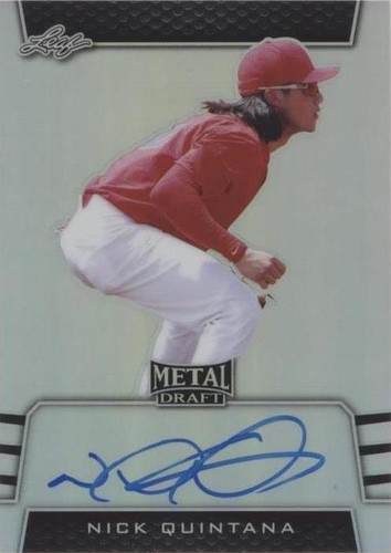 2019 Leaf Metal Draft - Nick Quintana #BA-NQ1