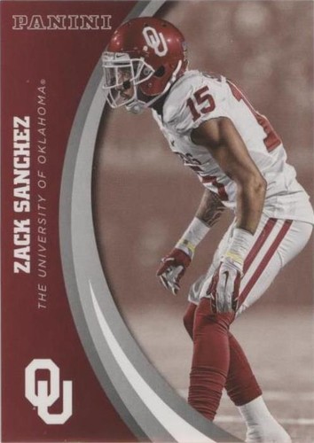 2016 Panini Oklahoma Sooners Zack Sanchez #33