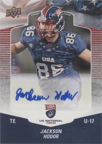 2018 Upper Deck USA Football Jackson Hodor #A-39