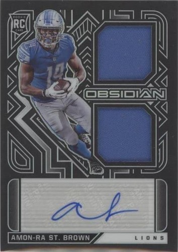 2021 Panini Obsidian Amon-Ra St. Brown #RJI-ASB