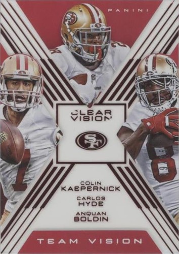 2015 Panini Clear Vision Anquan Boldin Carlos Hyde Colin Kaepernick #TV-23