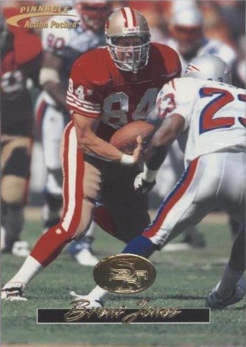 1996 Pinnacle Action Packed Brent Jones #95