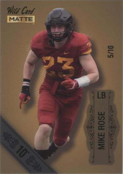 2022 Wild Card MATTE Mike Rose #MB-120