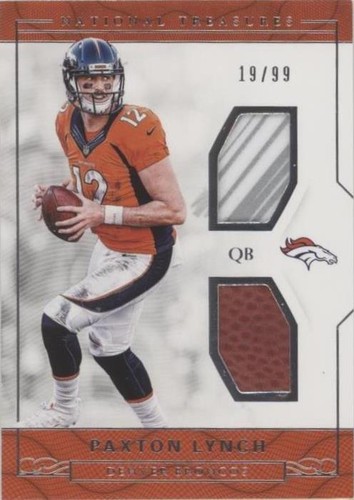 2016 Panini National Treasures Paxton Lynch #31
