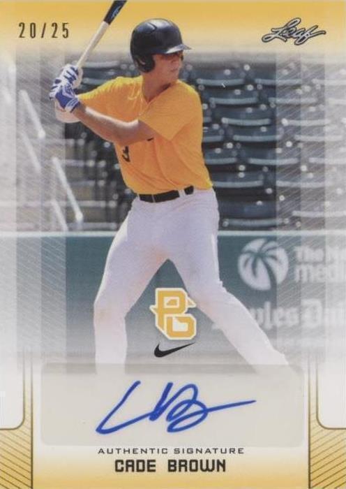 2017 Leaf Perfect Game National Showcase - Cade Brown #BA-CB1