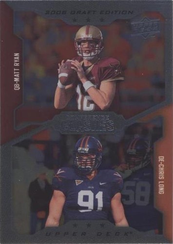 2008 Upper Deck Draft Edition Chris Long Matt Ryan #248