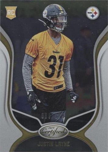 2019 Panini Certified Justin Layne #190