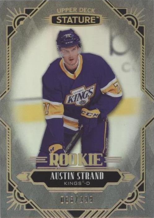 2020-21 Upper Deck Stature - Rookies Austin Strand #107 /399 (RC) for ...
