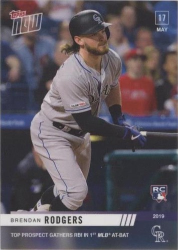 2019 Topps Now - Brendan Rodgers #240