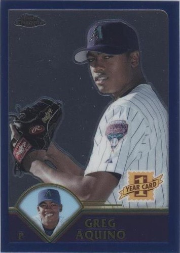 2003 Topps Chrome Traded & Rookies - Greg Aquino #T176