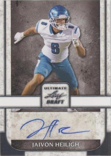 2022 Leaf Ultimate Draft Jaivon Heiligh #BA-JH1