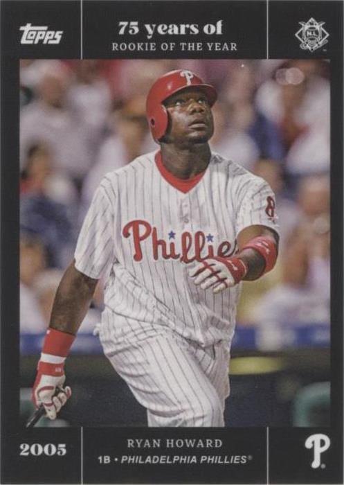 2022 Topps MLB Rookie of the Year 75th Anniversary - Ryan Howard #36