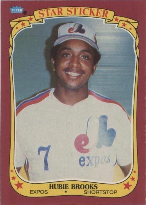 Pegatinas Fleer Star 1986 - Hubie Brooks #12