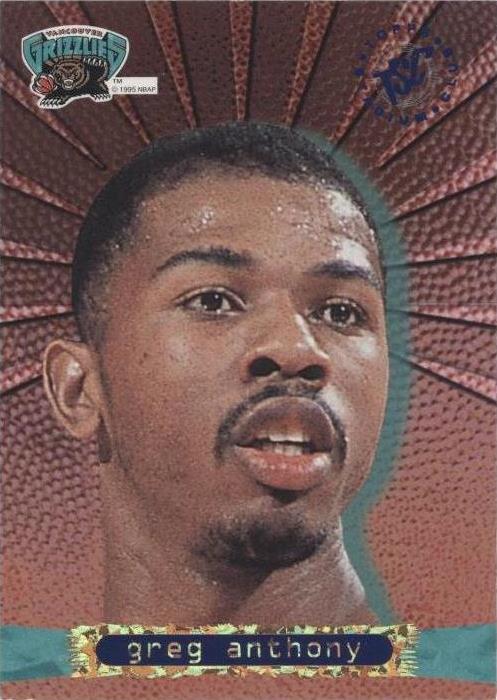 1995-96 Topps Stadium Club - Грег Энтони #E133