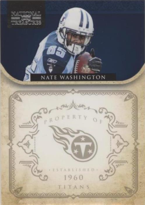 2011 Playoff National Treasures Nate Washington #146