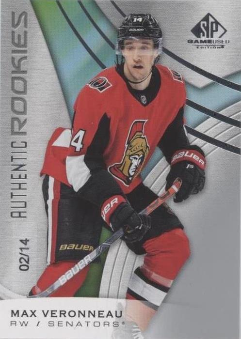 2019-20 Upper Deck SP Game Used - Max Veronneau #104