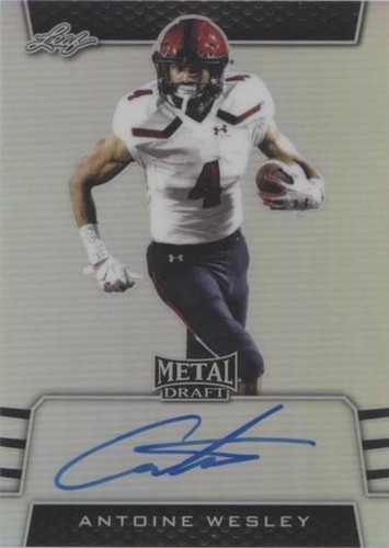2019 Leaf Metal Draft Antoine Wesley #BA-AW1
