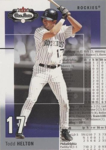 2003 Fleer Box Score - Todd Helton #90