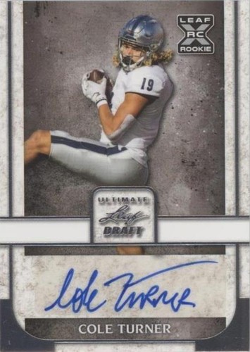 2022 Leaf Ultimate Draft Cole Turner #BA-CT1