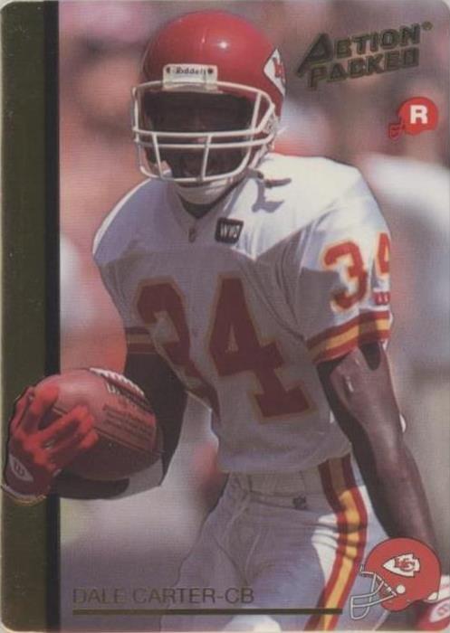 1992 Action Packed Rookie Update Dale Carter #38