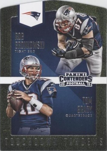 2015 Panini Contenders Rob Gronkowski Tom Brady #TT1