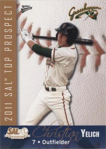 2011 MultiAd Sports South Atlantic League Top Prospects - Christian Yelich #29