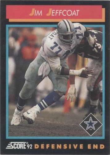 1992 Score Jim Jeffcoat #406