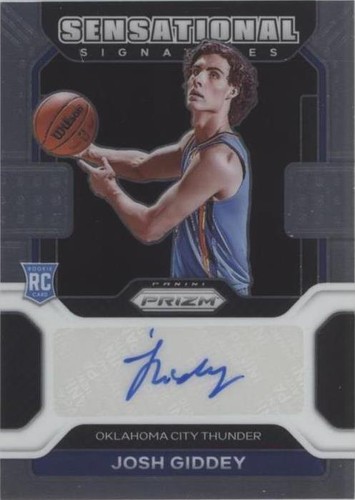 2021 Panini Prizm Josh Giddey Silver Variation Rookie RC #301 PSA