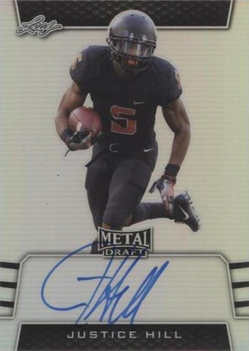 2019 Leaf Metal Draft Justice Hill #BA-JH1