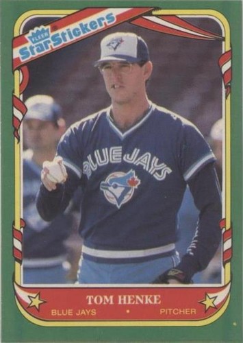 1987 Fleer Star Stickers - Tom Henke #57