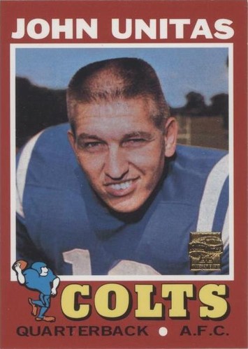 2000 Topps Johnny Unitas #R15