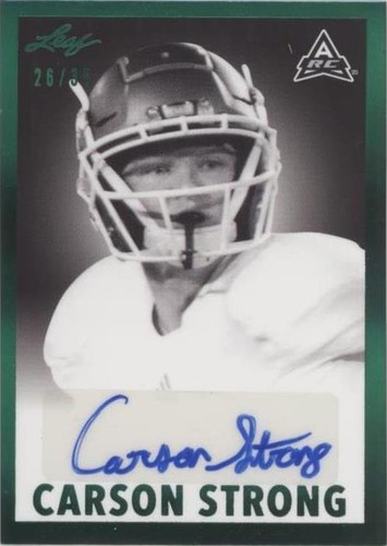 2021 Leaf Memories Carson Strong #BW-CS1