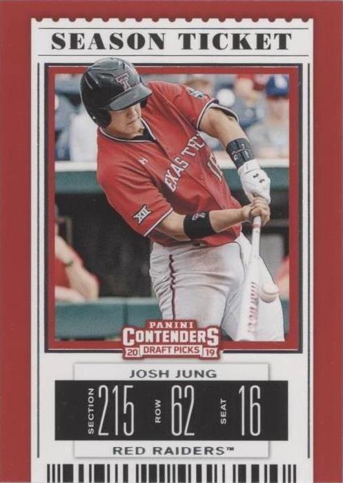 2019 Panini Contenders Draft Picks - Josh Jung #13