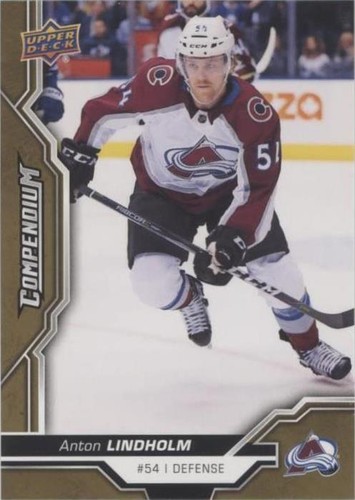 2018-19 Upper Deck Compendium - Anton Lindholm #106