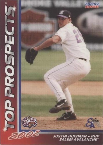 2002 Choice Carolina League Top Prospects - Justin Huisman #21