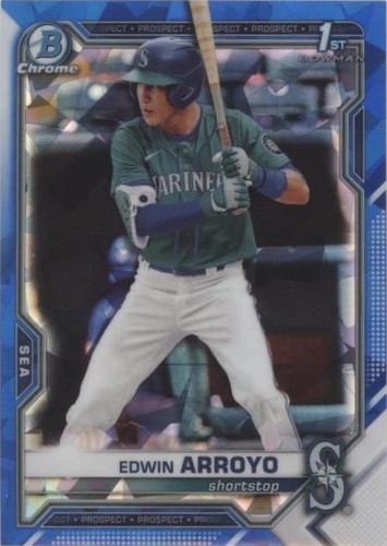 2021 Bowman Chrome Draft Sapphire Edition - Edwin Arroyo #BDC-74
